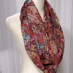 Collection Eighteen multi red/pink/purple infinity scarf